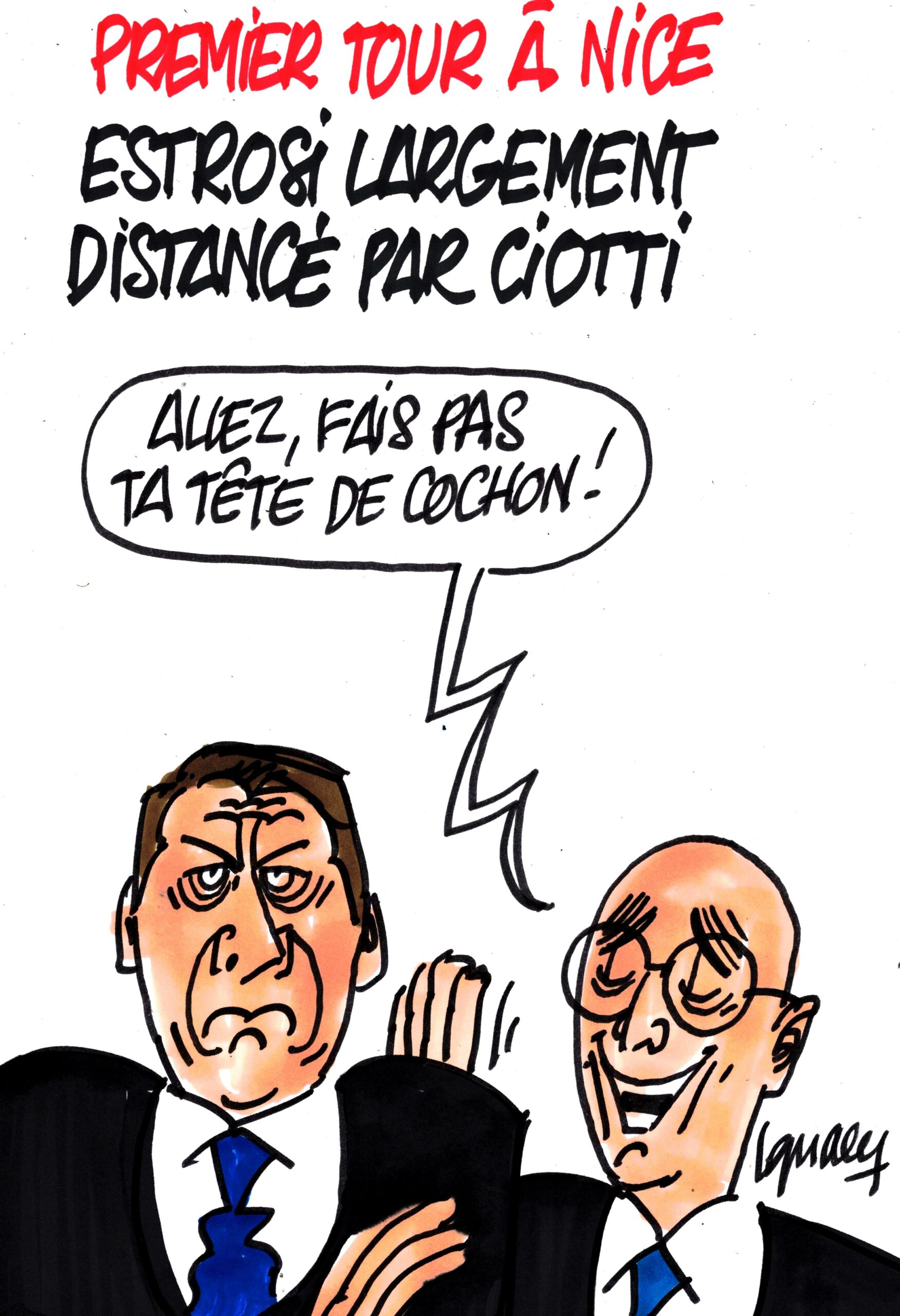 Ignace - Ciotti devant Estrosi