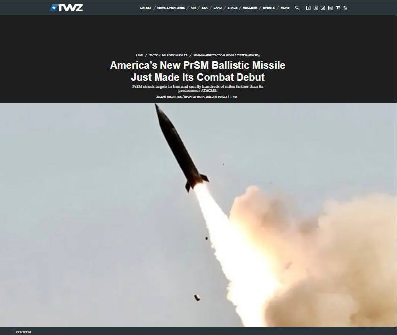 Nouveau missile américain utilisé contre l'Iran