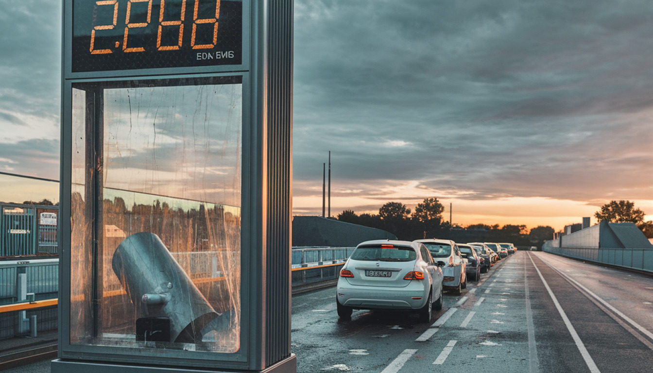 Italie : la première ministre Giorgia Meloni baisse de 25 centimes le prix du carburant qui flambe. — Image de synthèse - tous droits réservés medias-presse.info