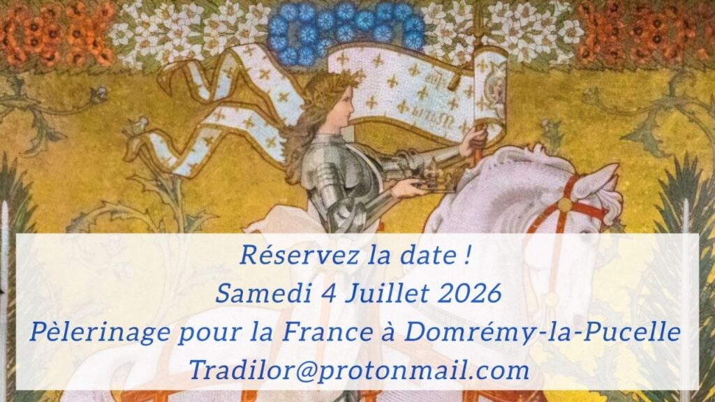 Pèlerinage pour la France à Domrémy-la-Pucelle, 4 juillet 2026