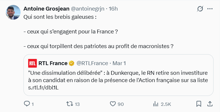 Réponse d'Antoine Grosjean