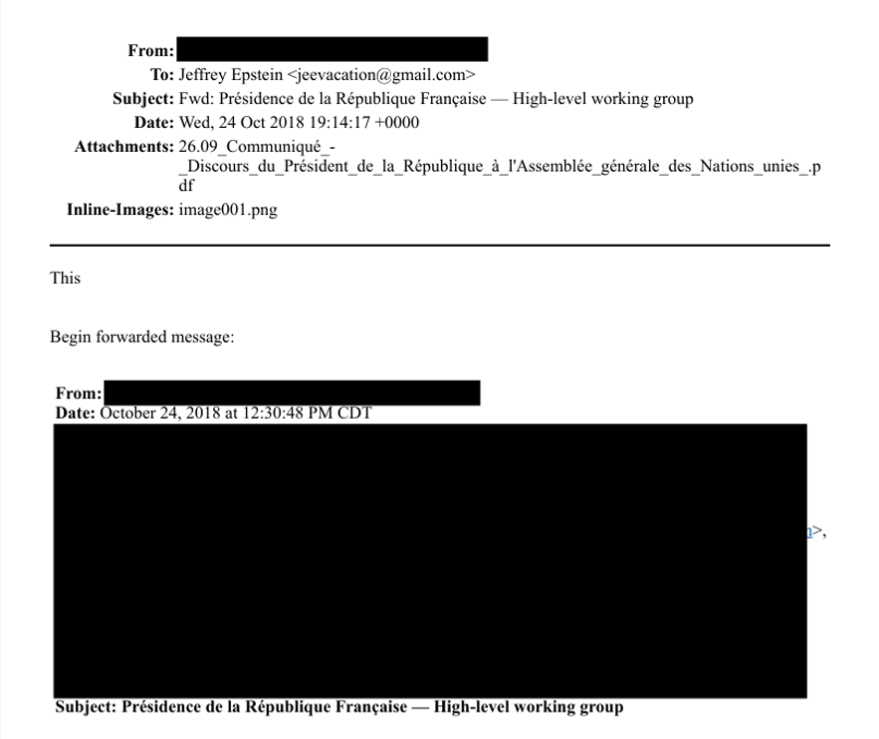 Epstein à l'Elysée