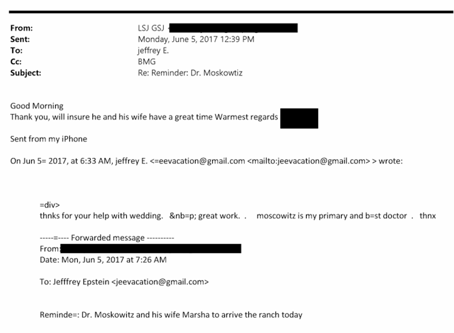 Epstein et les médecins