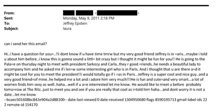 Epstein à l'Elysée