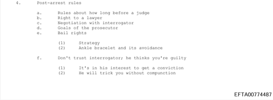 Les conseils du Dr Jarecki à Epstein pour échapper à la justice