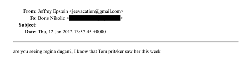 Epstein et Regina Dugan