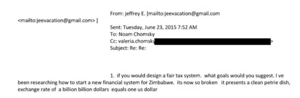 Les spéculations d'Epstein au Zimbabwe et en Afrique du Sud