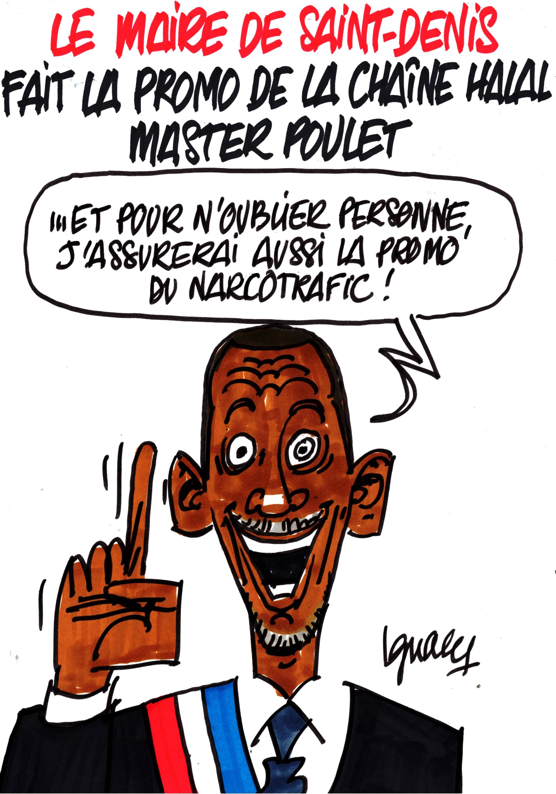 Ignace - Le maire de Saint-Denis fait la promo de "Master Poulet"