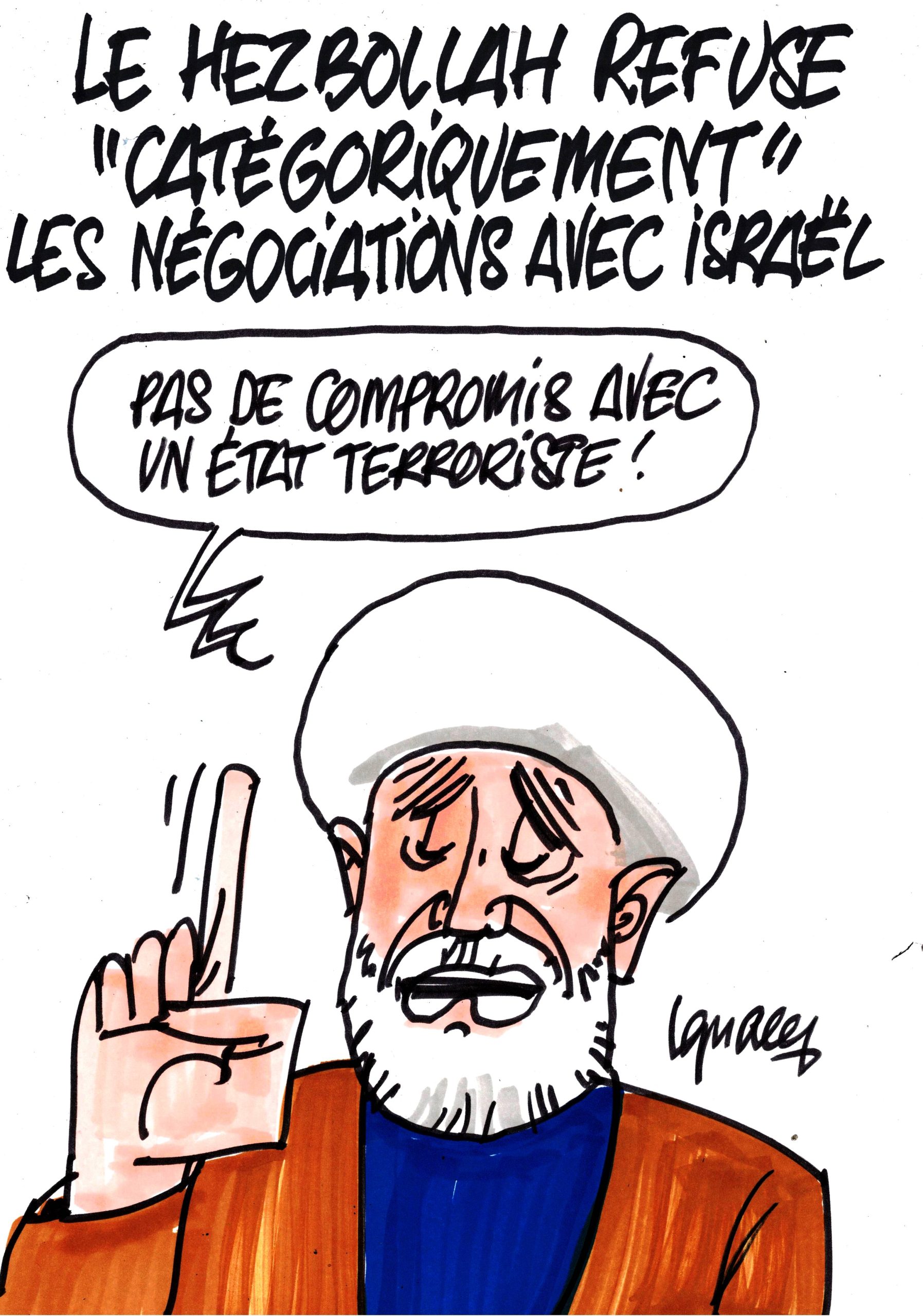Ignace - Le Hezbollah refuse de négocier avec Israël
