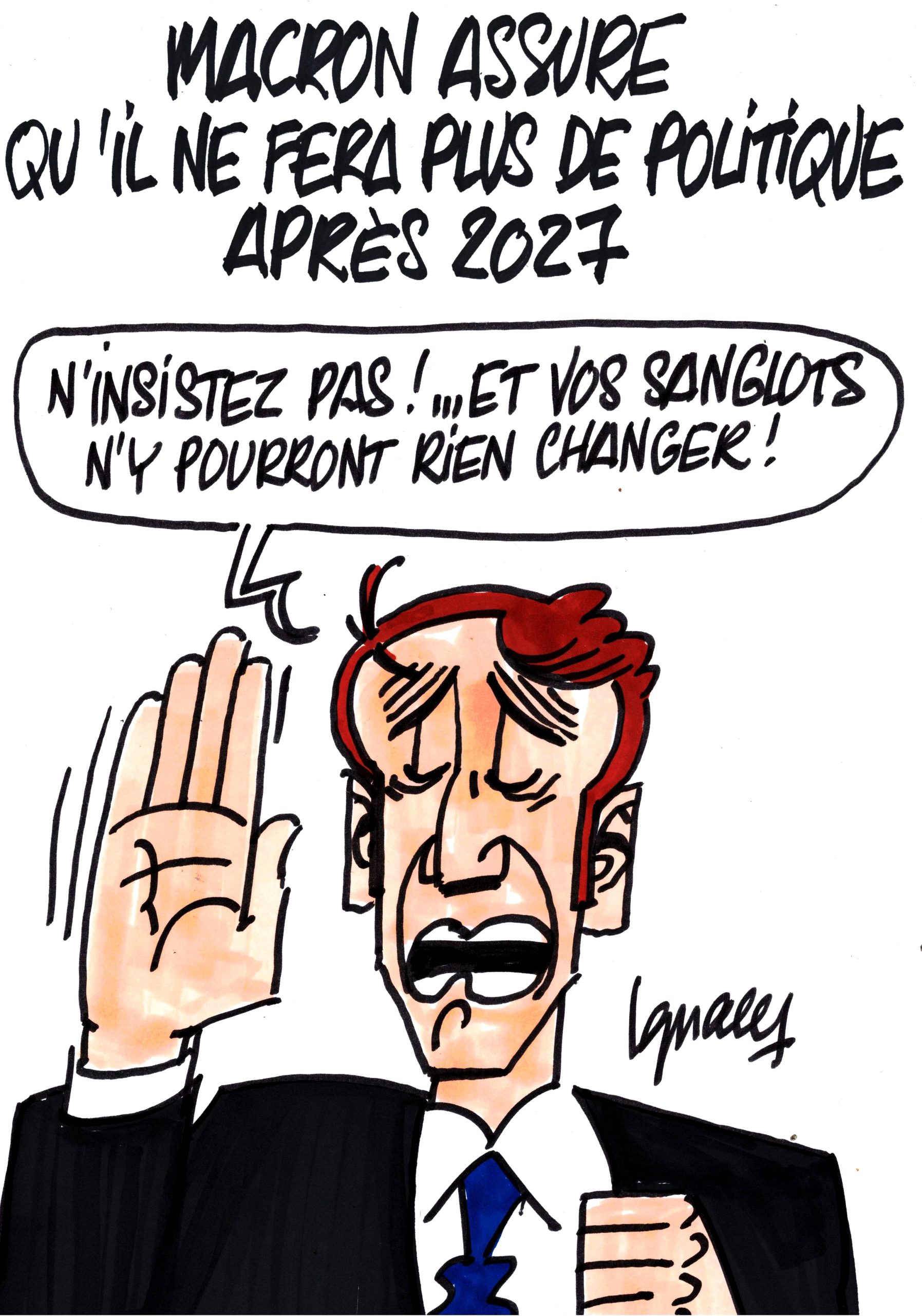 Ignace - Macron assure arrêter la politique après 2027