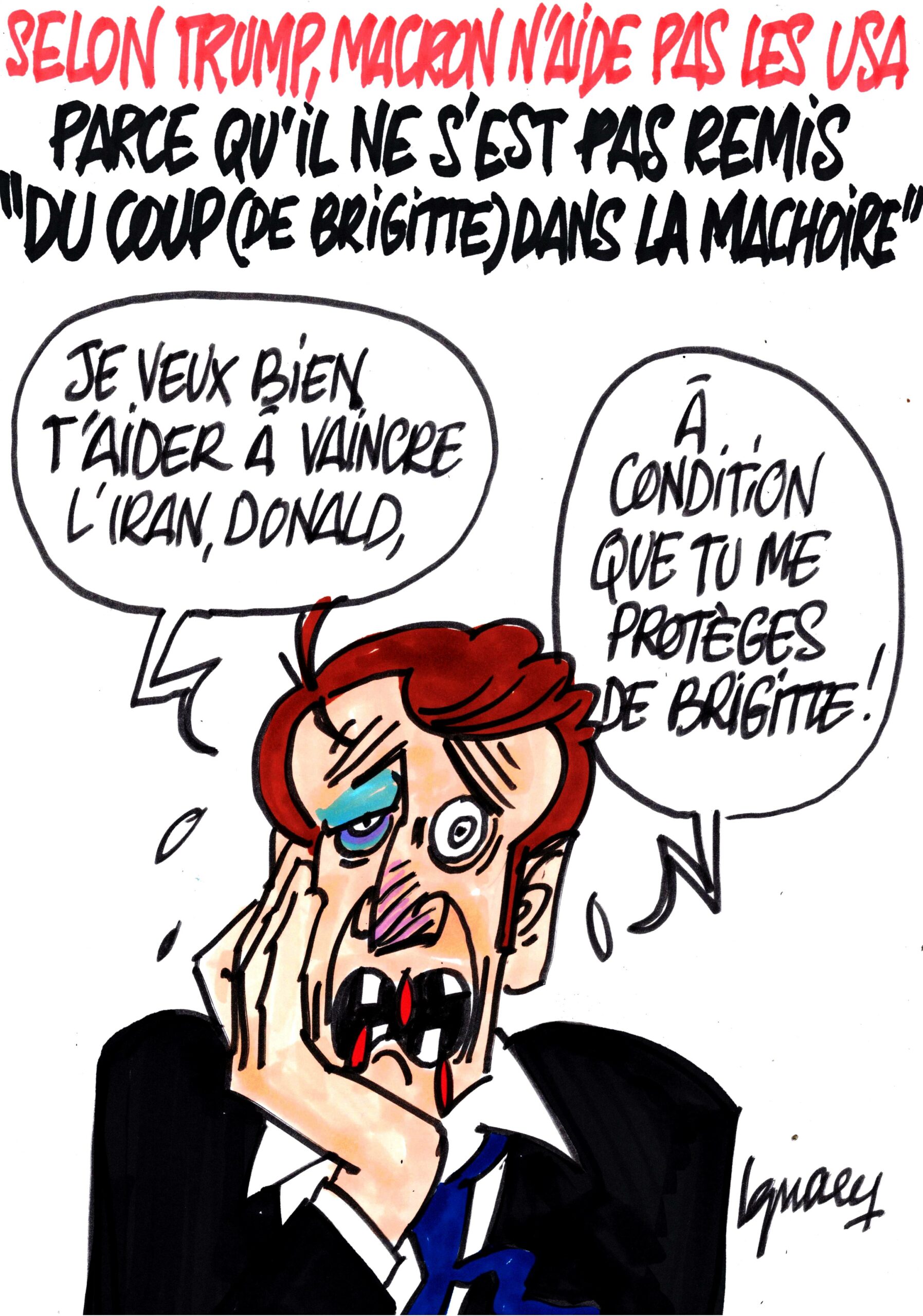 Ignace - Macron n'aide pas les USA, selon Trump