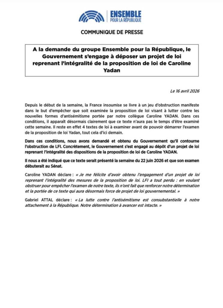 Vers un loi Yadan bis