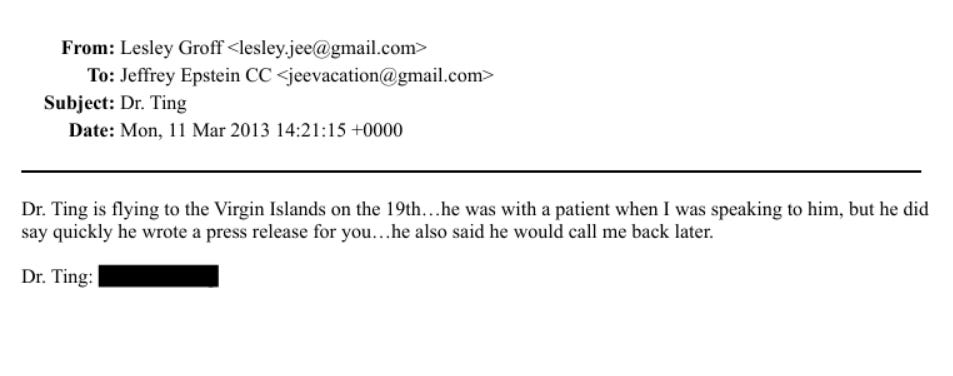 Epstein et l'étrange Dr Ting