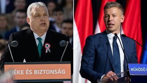 Hongrie - Viktor Orbán et Péter Magyar