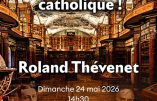 Civitas International Suisse vous invite à une conférence de Roland Thévenet, dimanche 24 mai 2026 à 14 H 30.