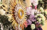 Dimanche 14 juin en la solennité du Sacré-Cœur : procession du Grand Sacre à Angers en l’honneur du Christ Roi.
