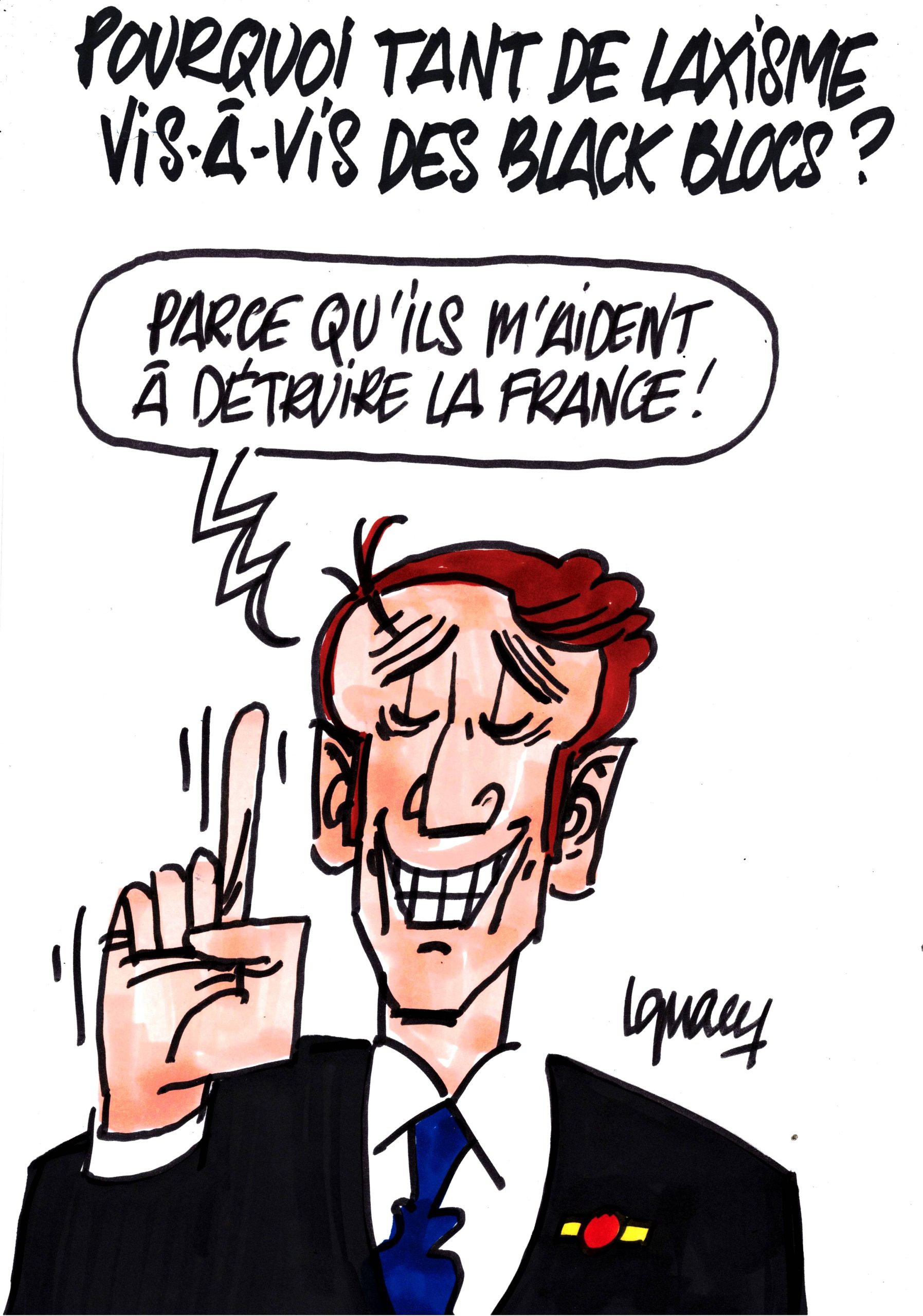 Ignace - Pourquoi un tel laxisme vis-à-vis des Black Blocs ?