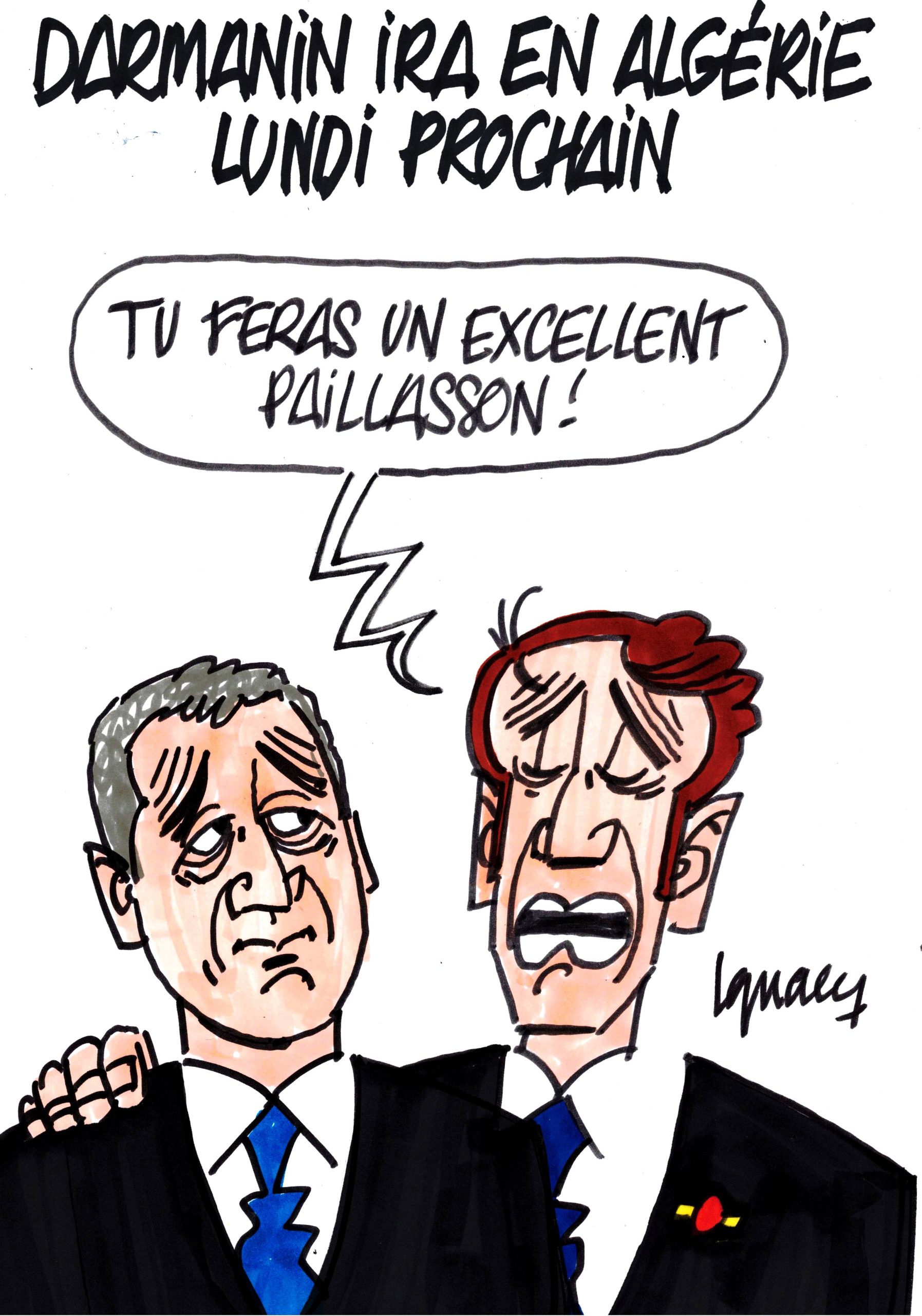 Ignace - Darmanin ira en Algérie lundi prochain
