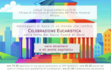 12 juin 2026 - Affiche lgbt annonçant une 'célébration eucharistique' par Mgr Delpini, évêque de Milan