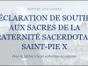 Appel à signer massivement la déclaration de soutien aux sacres de la Fraternité Sacerdotale Saint-Pie X.