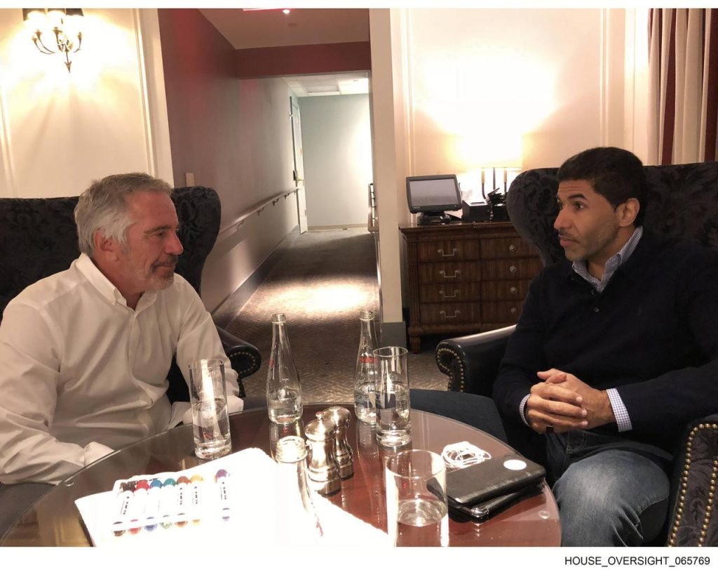 Jeffrey Epstein et le cheik Jabar al Thari
