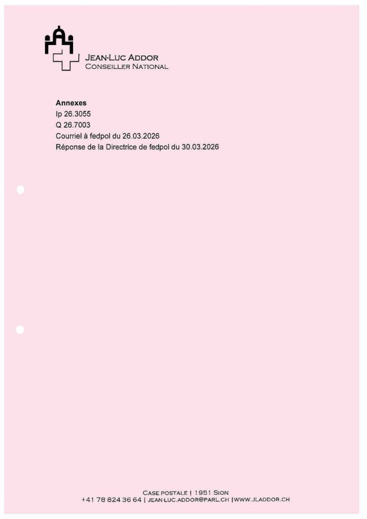 Les ramifications d'Epstein en Suisse