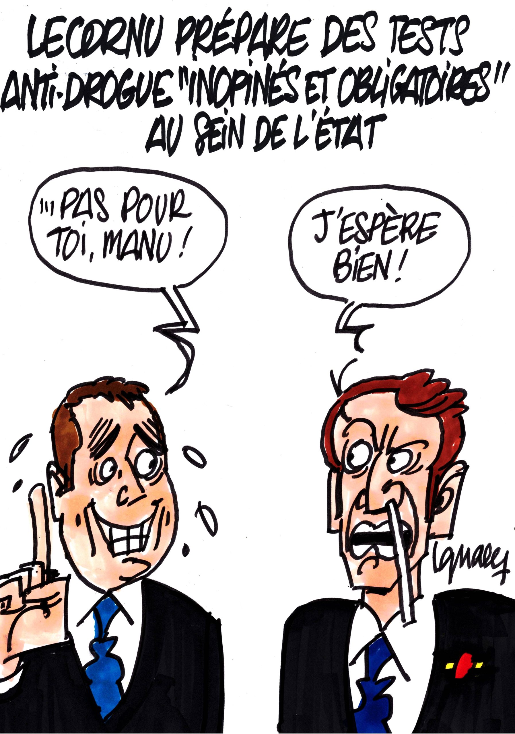 Ignace - Lecornu veut traquer les drogués an sein de l'État