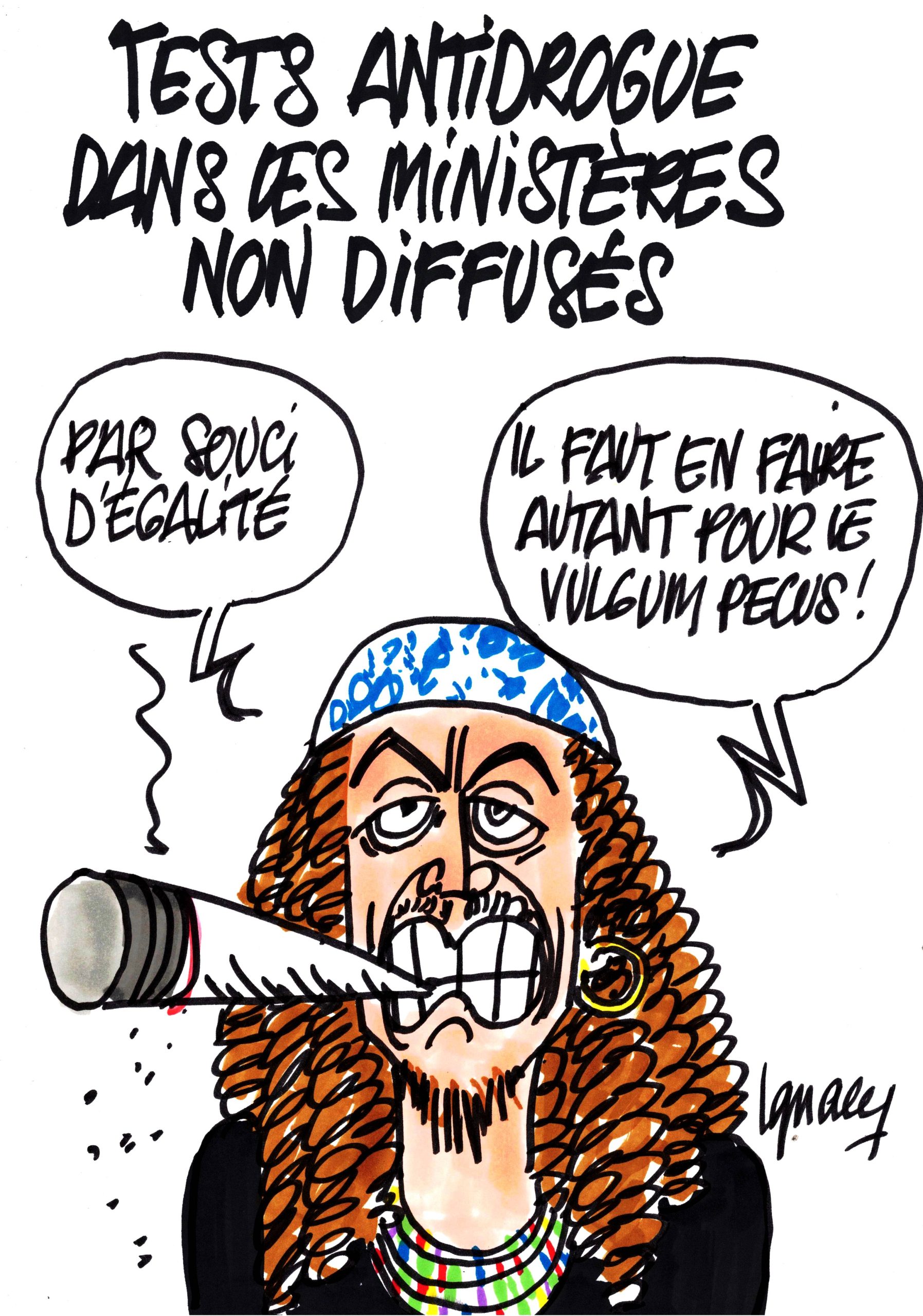 Ignace - Tests antidrogue dans les ministères restés anonymes