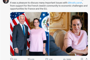 Charles Kushner et Sarah Knafo ont parlé de la « communauté juive française »