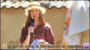 Vidéo de l&rsquo;allocution prononcée par Cassandre Fristot lors du pèlerinage pour la France à Domrémy : le jour du sacre, le joug tombera en pourriture.