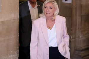 7 juillet 2026 - Marine Le Pen à la sortie de la cour d'appel de Paris