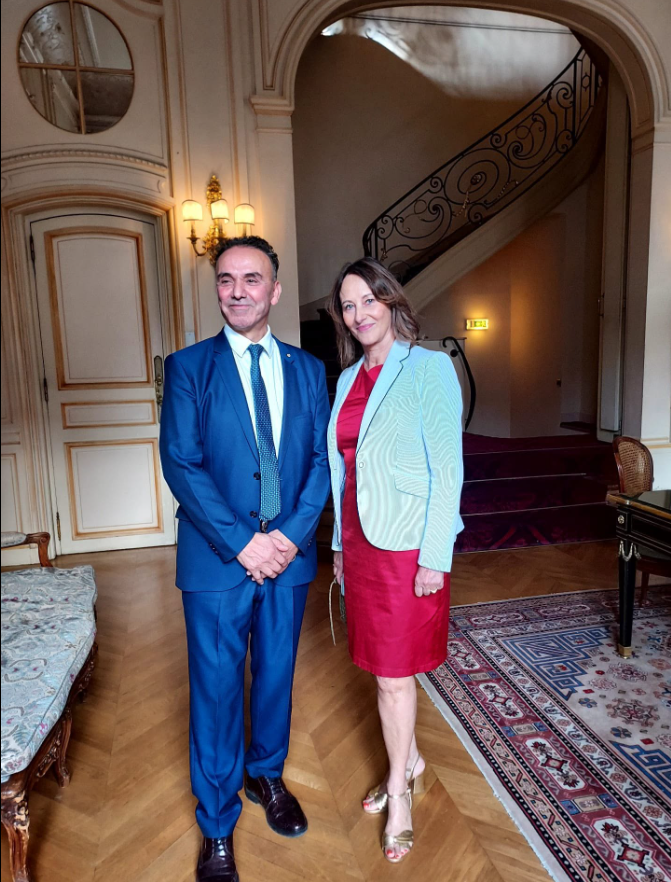 Richard (H)Amid Siad avec Ségolène Royal